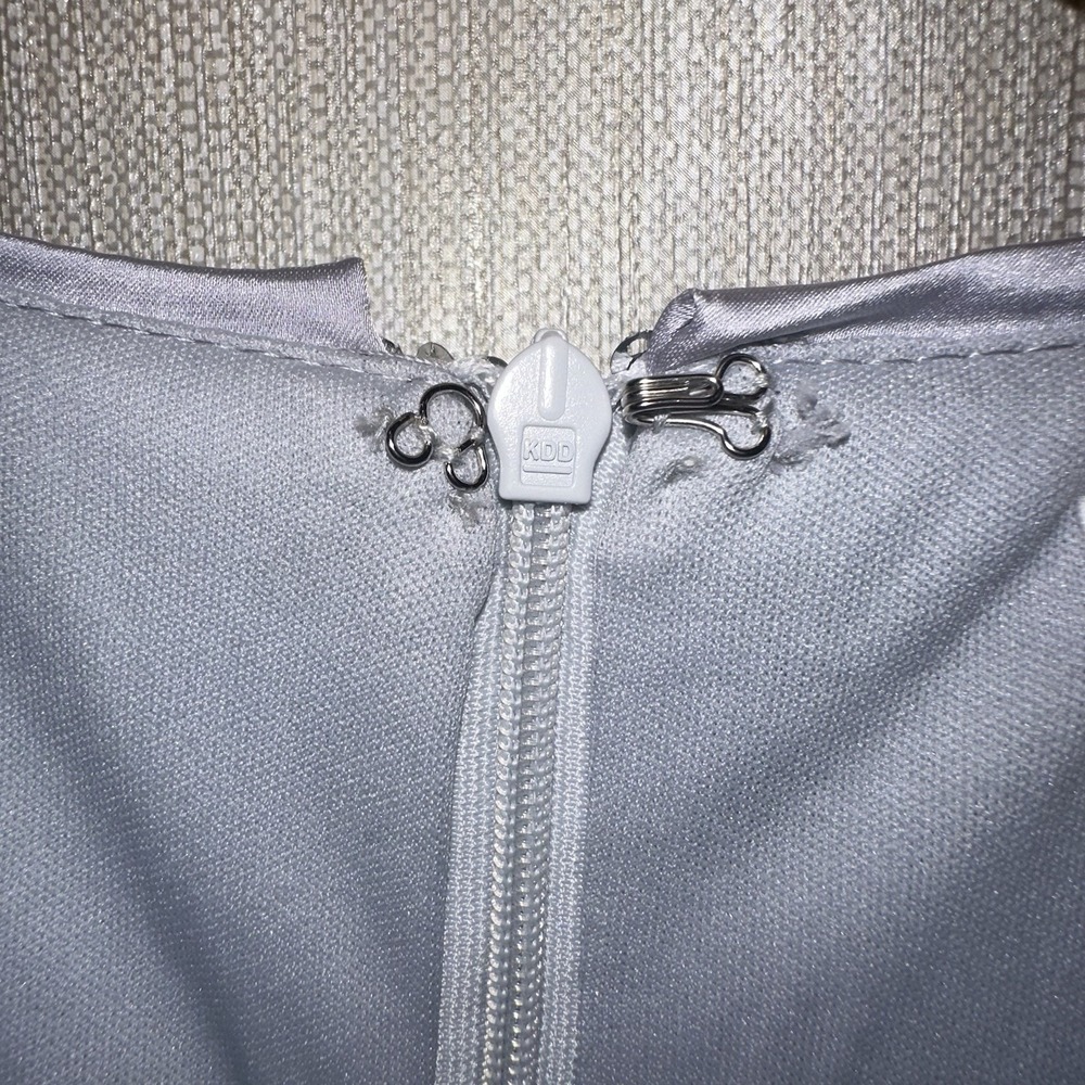 New 12th Tribe Pippa Silver Payette Long Sleeve Mini Dress S - Picture 9 of 12